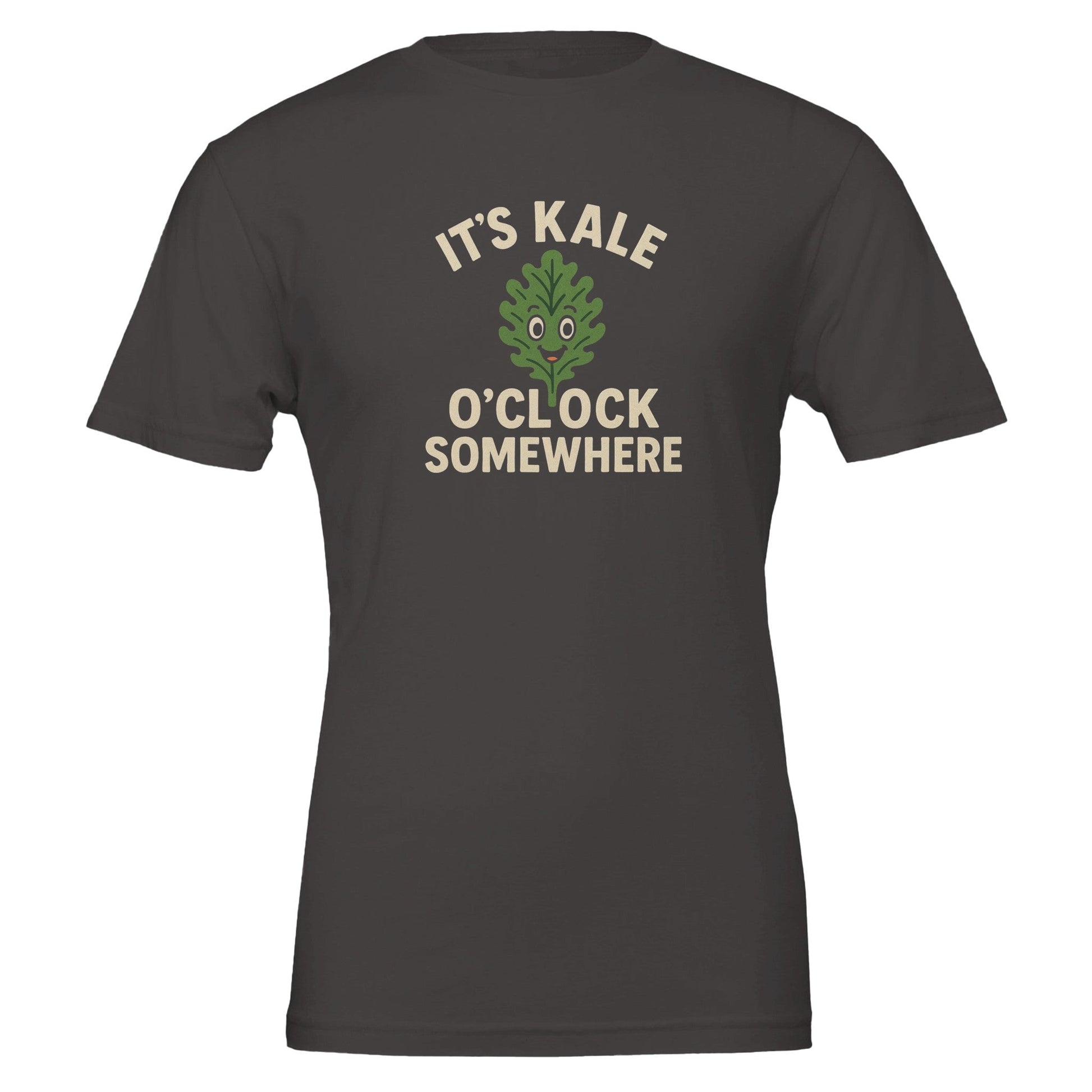 Funny Vegan Premium Tshirt - It's Kale O'clock Somewhere - Vegan America