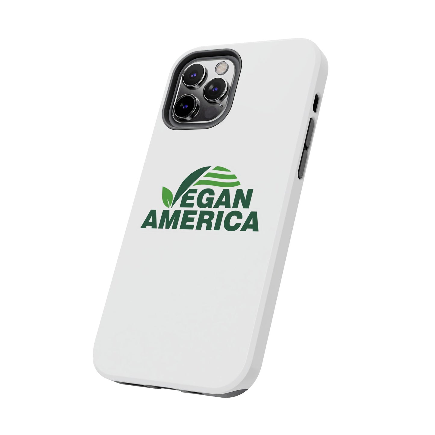 Vegan America Tough Phone Case — Eco - Friendly Plant Logo Protective Cover - Vegan America