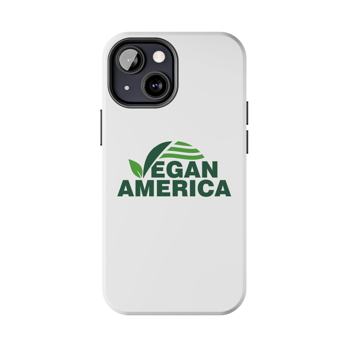 Vegan America Tough Phone Case — Eco - Friendly Plant Logo Protective Cover - Vegan America