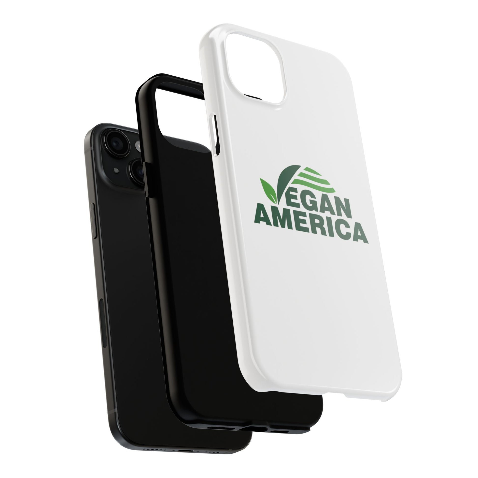 Vegan America Tough Phone Case — Eco - Friendly Plant Logo Protective Cover - Vegan America