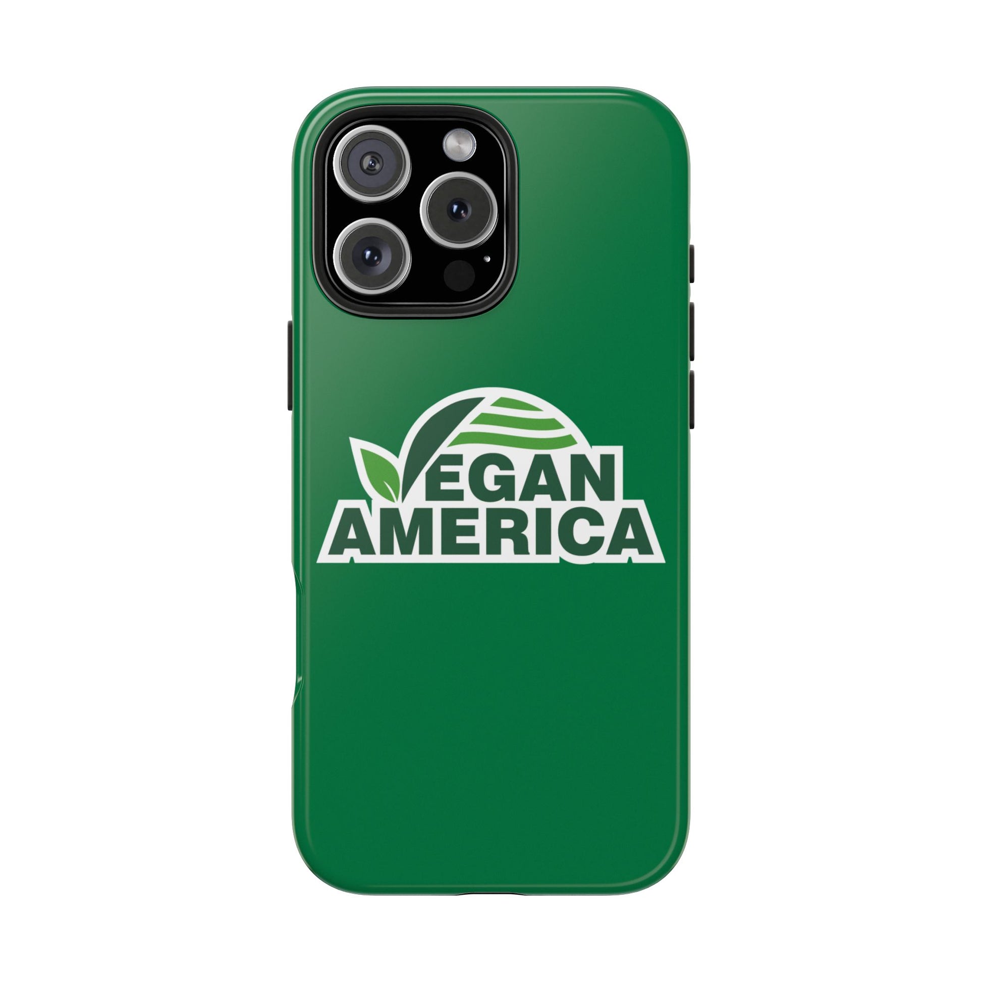 Vegan America Tough Phone Case — Green Protective Vegan Pride Cover - Vegan America