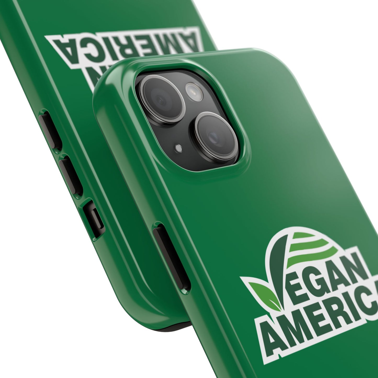 Vegan America Tough Phone Case — Green Protective Vegan Pride Cover - Vegan America
