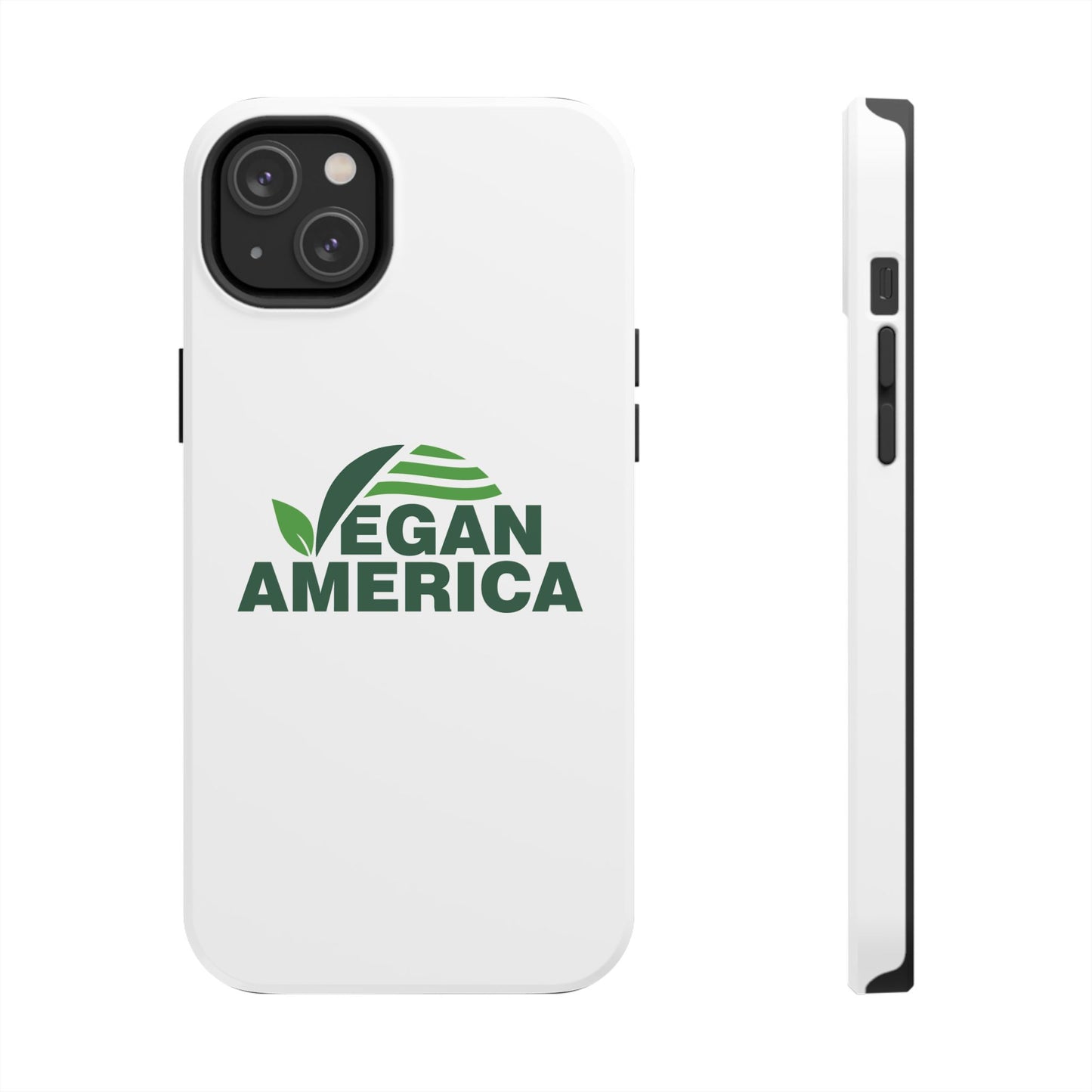 Vegan America Tough Phone Case — Eco - Friendly Plant Logo Protective Cover - Vegan America