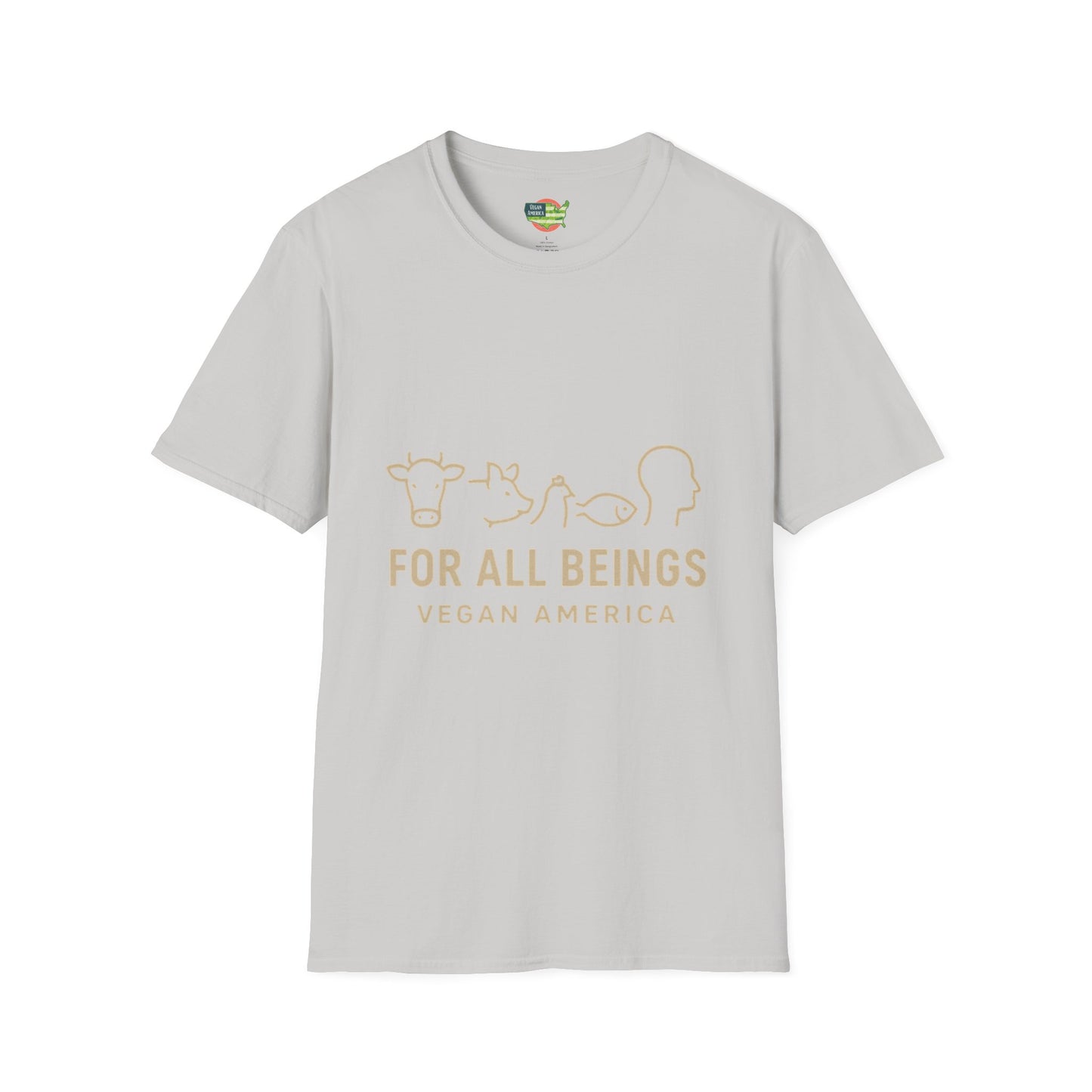 Unisex Vegan America T-Shirt, Eco-Friendly Apparel, Plant-Based Lifestyle Shirt, Perfect Gift for Vegans, Animal Rights Awareness Wear