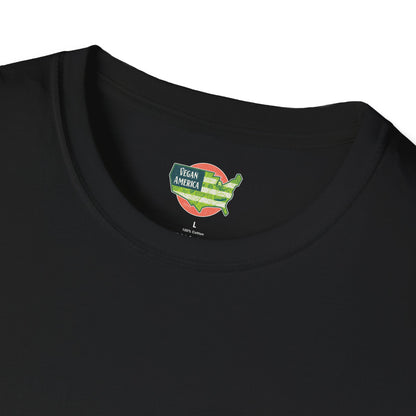 Unisex Vegan America T-Shirt, Eco - Friendly Apparel, Plant - Based Lifestyle Shirt, Perfect Gift for Vegans, Animal Rights Awareness Wear - Vegan America