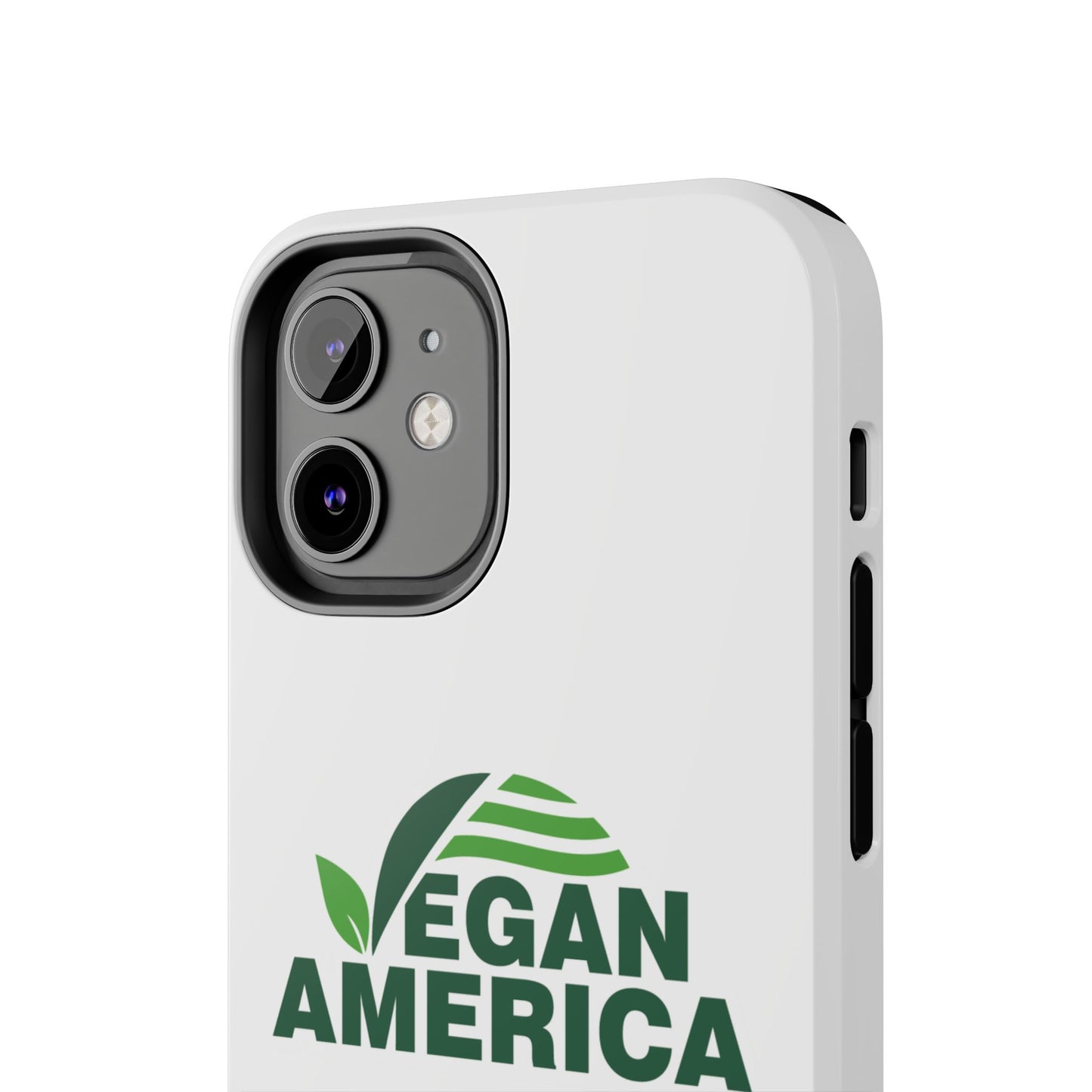 Vegan America Tough Phone Case — Eco - Friendly Plant Logo Protective Cover - Vegan America