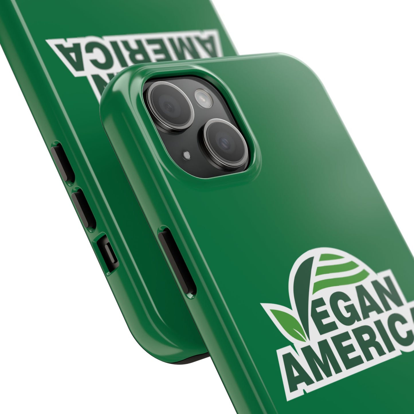 Vegan America Tough Phone Case — Green Protective Vegan Pride Cover - Vegan America
