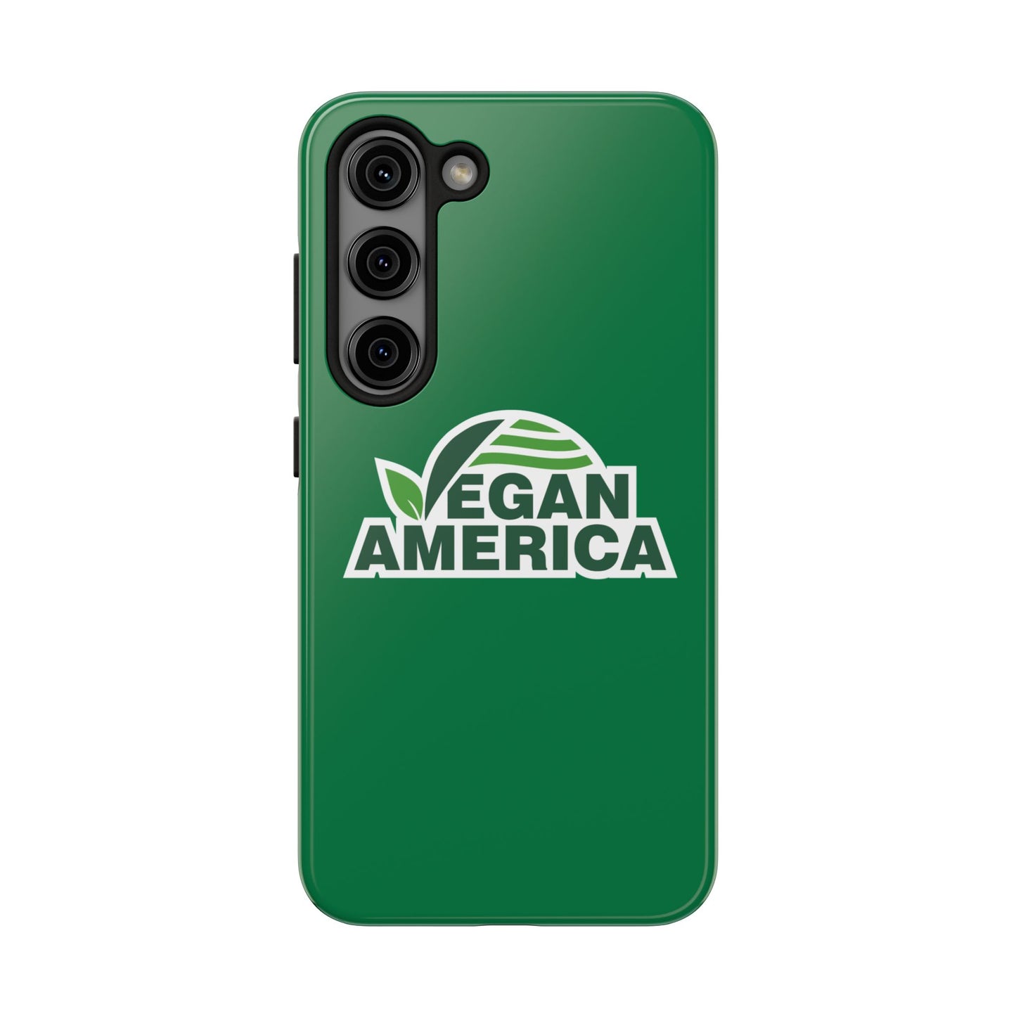 Vegan America Tough Phone Case — Green Protective Vegan Pride Cover - Vegan America