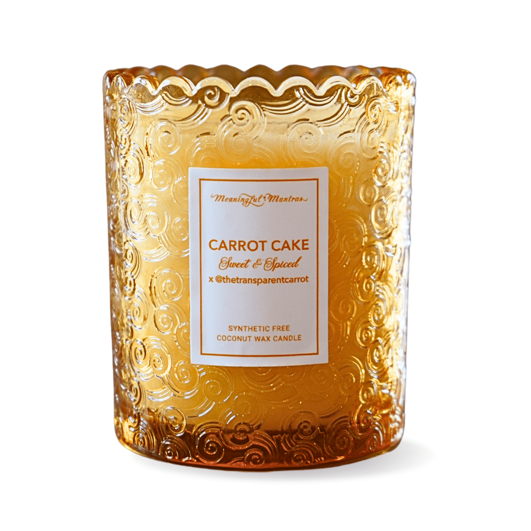 Carrot Cake x @TheTransparentCarrot Natural Candle 8oz Kaia Collection - Vegan America