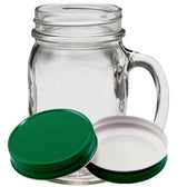 Bare Life Official | Glass Mason Jar & Green Lid - Vegan America