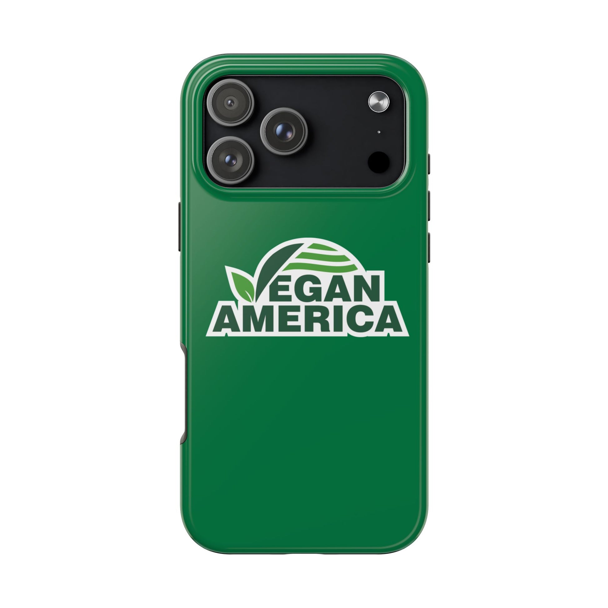 Vegan America Tough Phone Case — Green Protective Vegan Pride Cover - Vegan America