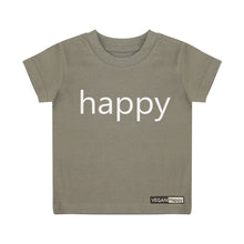 Vegan Babies & Kid's Happy T-Shirt | Multiple Colours