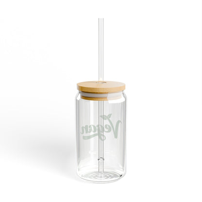 Vegan AF Sipper Glass, 16oz - Vegan America