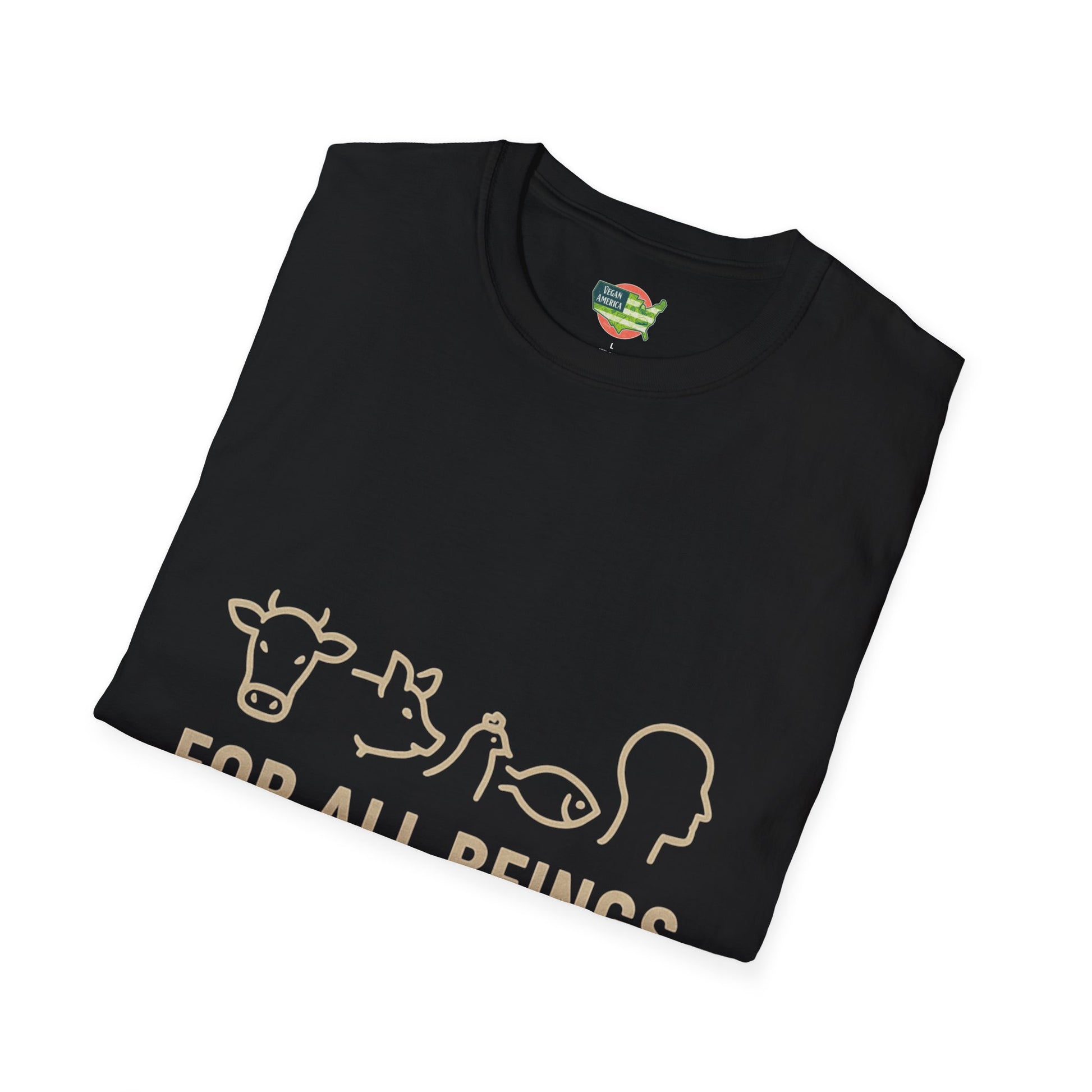 Unisex Vegan America T-Shirt, Eco - Friendly Apparel, Plant - Based Lifestyle Shirt, Perfect Gift for Vegans, Animal Rights Awareness Wear - Vegan America