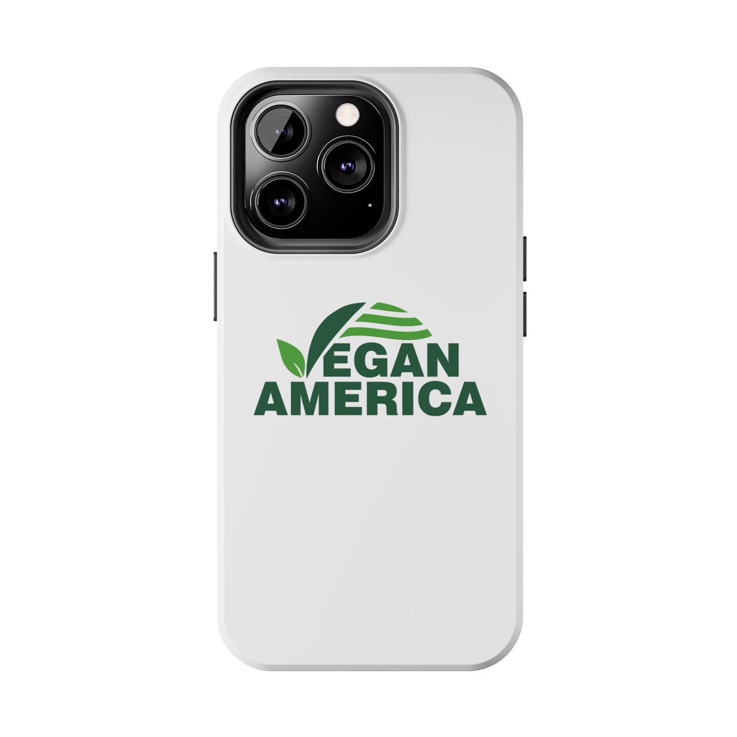 Vegan America Tough Phone Case — Eco - Friendly Plant Logo Protective Cover - Vegan America