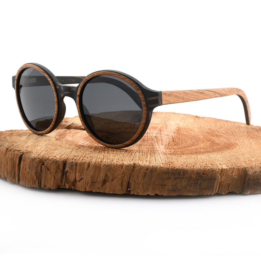 Pepe – Iconic Round Wood Sunglasses - Vegan America