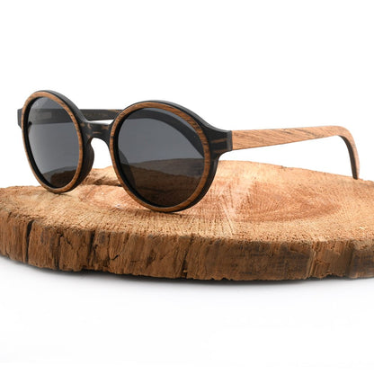 Pepe – Iconic Round Wood Sunglasses - Vegan America