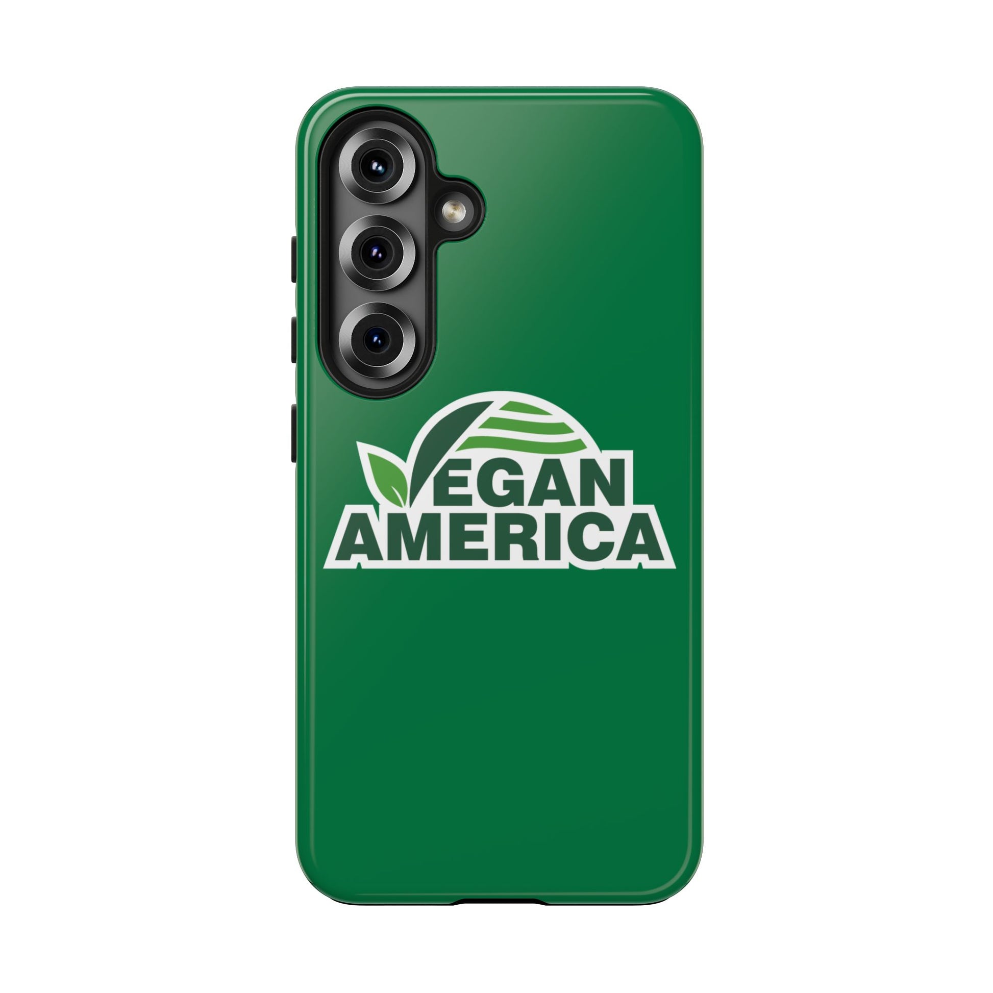 Vegan America Tough Phone Case — Green Protective Vegan Pride Cover - Vegan America