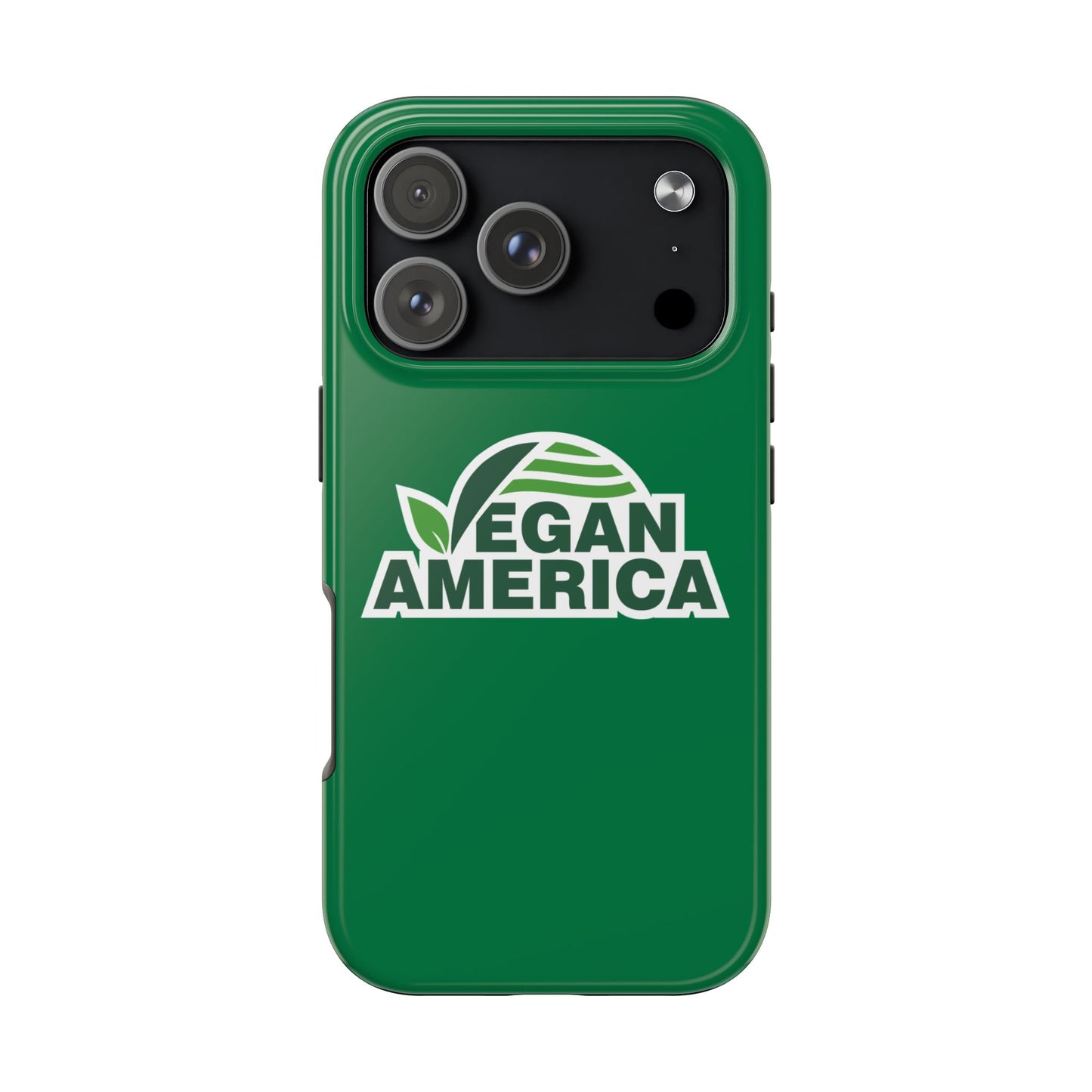 Vegan America Tough Phone Case — Green Protective Vegan Pride Cover - Vegan America