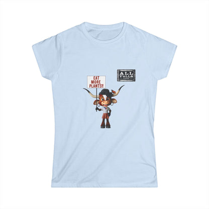 Vibrant Graphic Tee - Eat More Plants Shirt, Luna Apparel, Casual Wear, Gift for Plant Lovers, Eco-Friendly Fashion