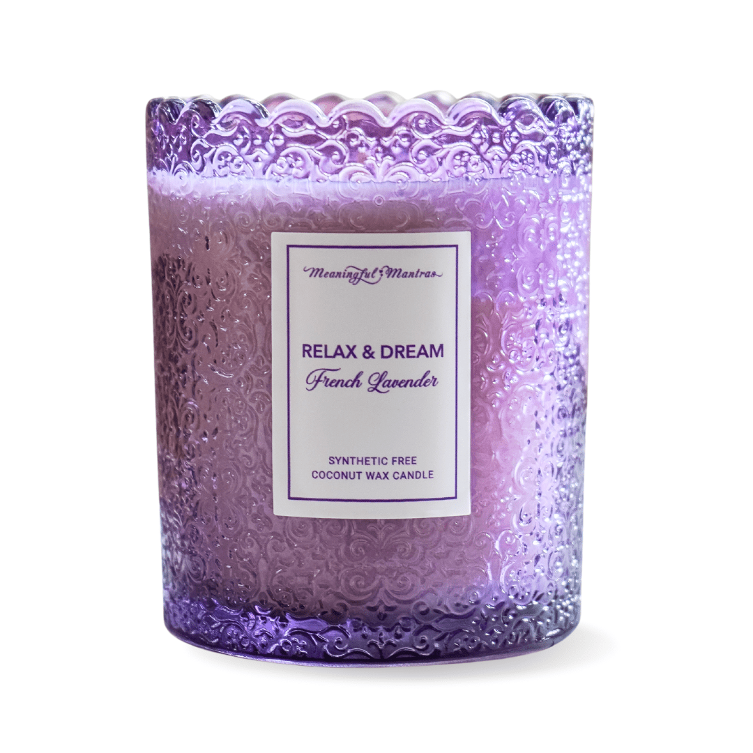 French Lavender Natural Candle 8oz Kaia Collection - Vegan America