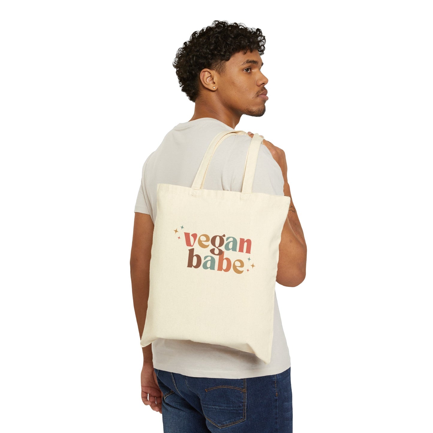 Vegan Babe - Cotton Canvas Tote Bag - Vegan America