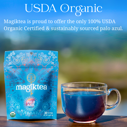Palo Azul, 15 Plant - Based Tea Bags, USDA Organic - Vegan America