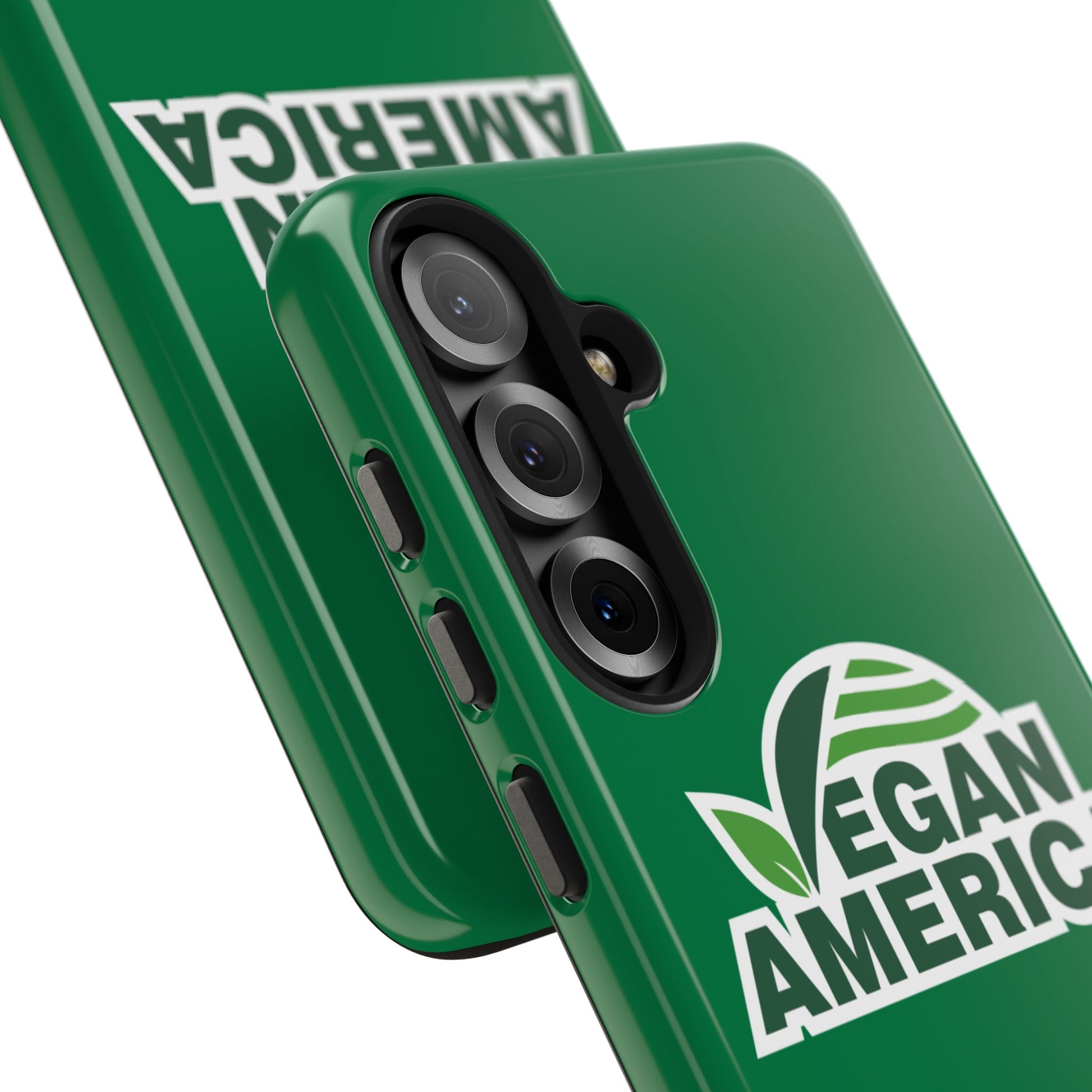Vegan America Tough Phone Case — Green Protective Vegan Pride Cover - Vegan America