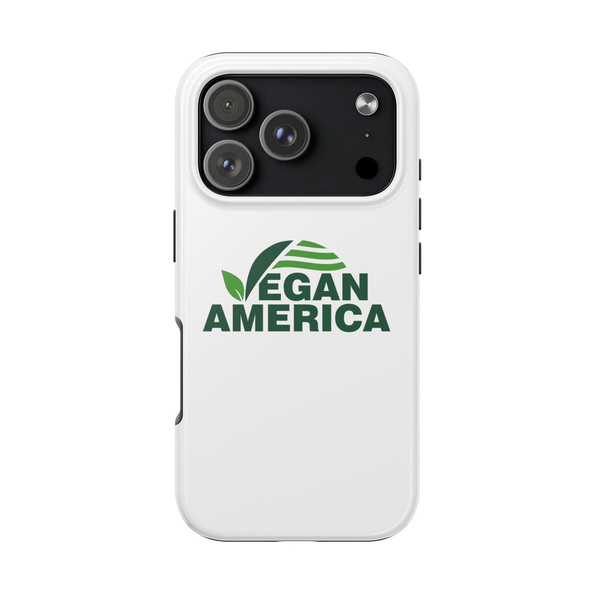 Vegan America Tough Phone Case — Eco - Friendly Plant Logo Protective Cover - Vegan America
