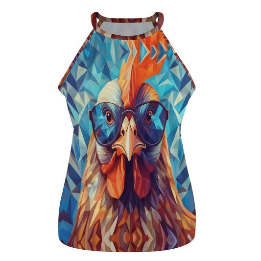 Women's Swaggy Chicken Round Neck Vest Tank