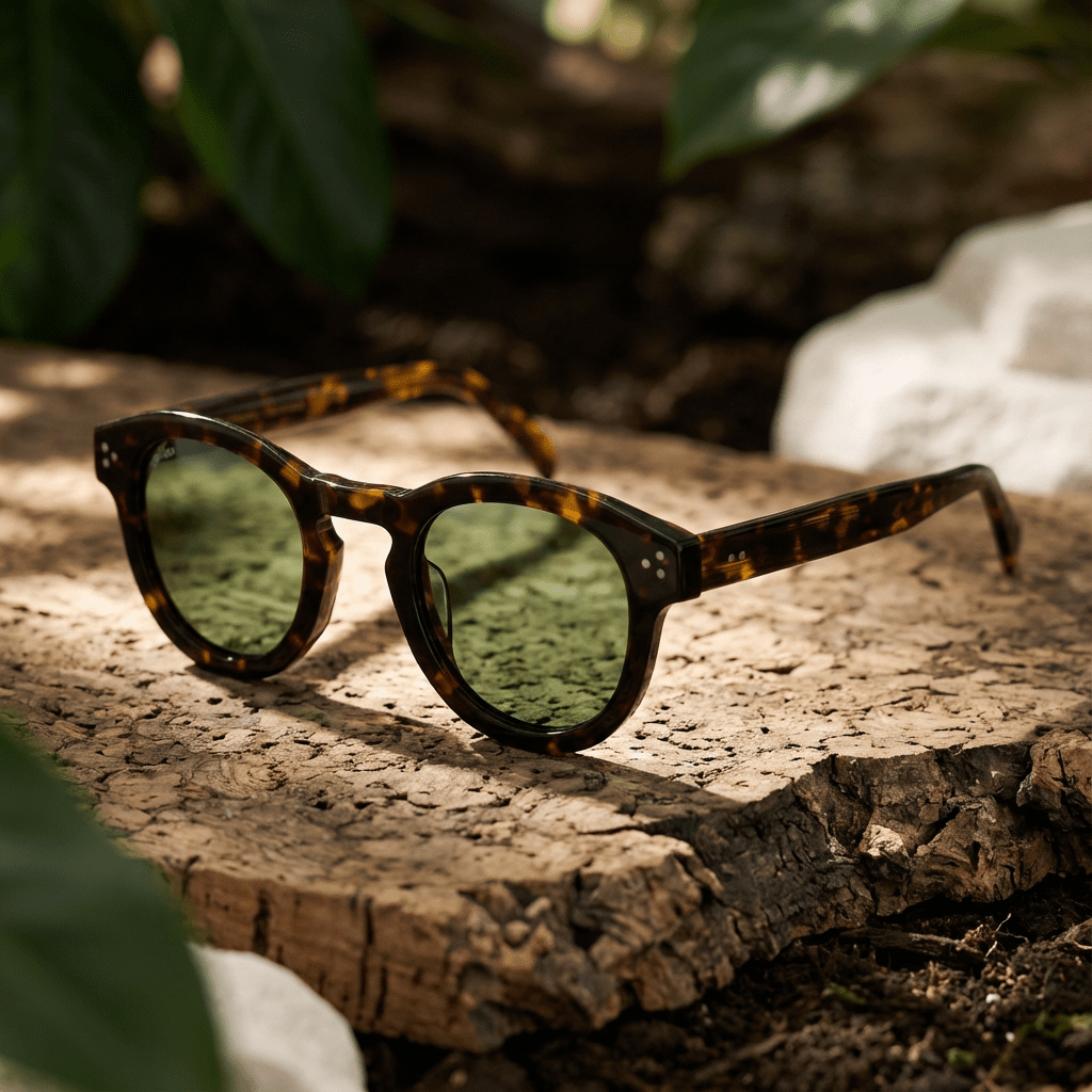 Ericeira - Round Bio Acetate Sunglasses - Vegan America