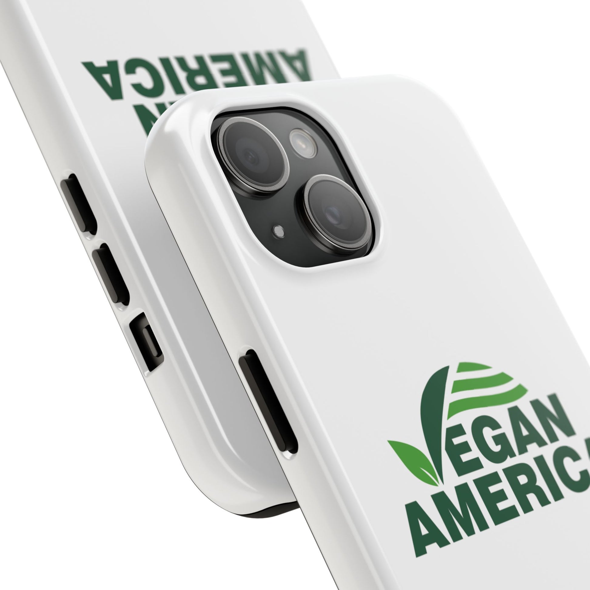 Vegan America Tough Phone Case — Eco - Friendly Plant Logo Protective Cover - Vegan America