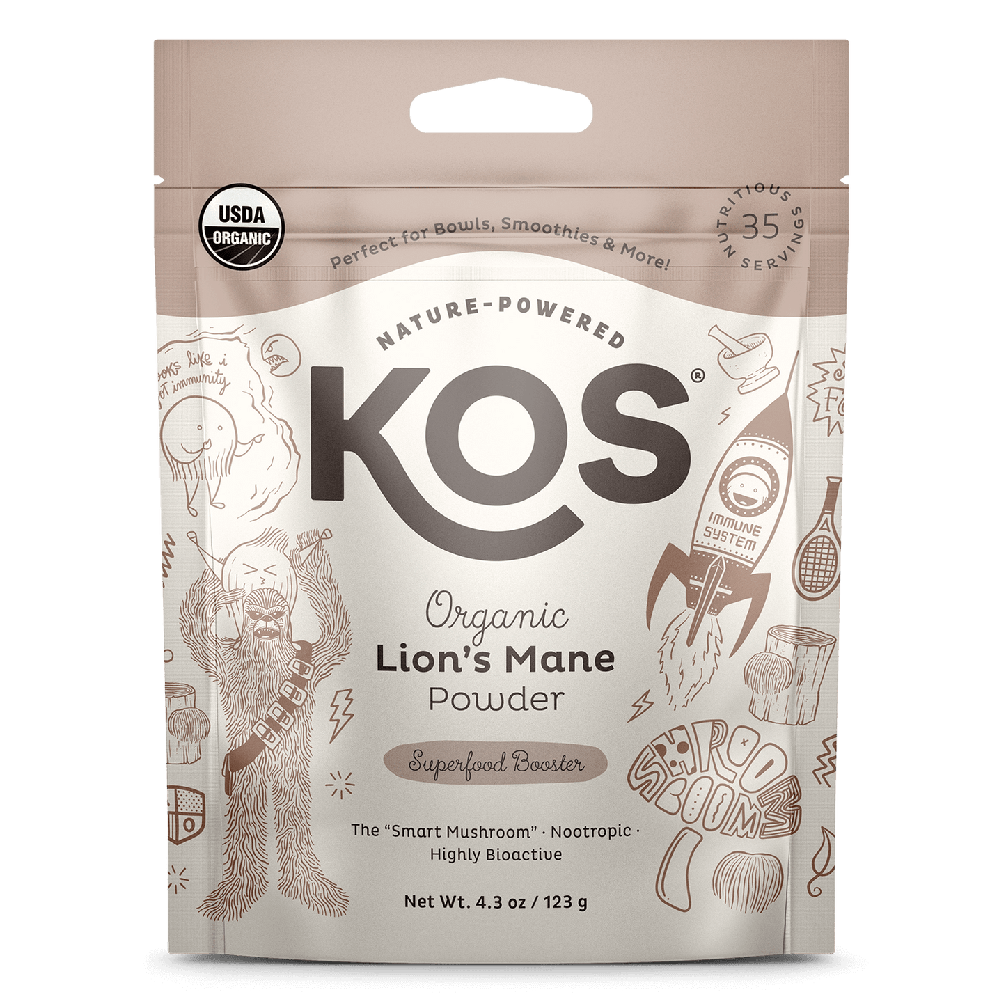 Organic Lion's Mane Powder, 35 Servings