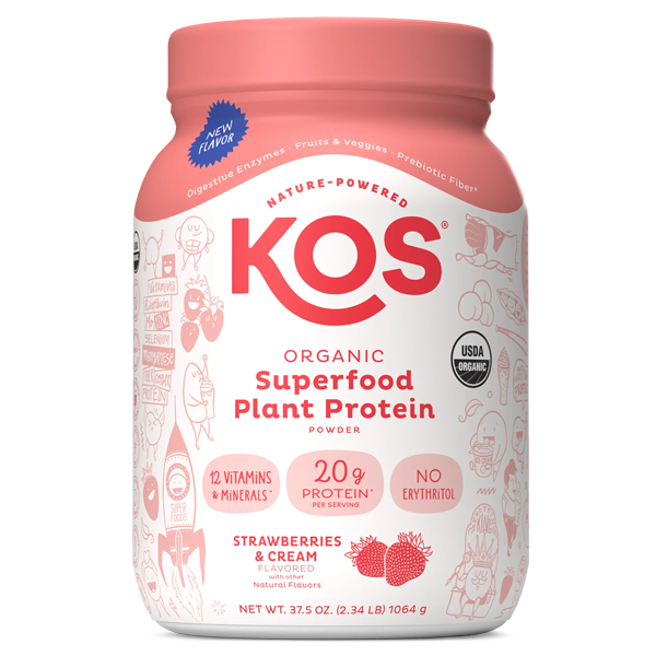Organic Plant Protein, Strawberries & Cream, 28 Servings