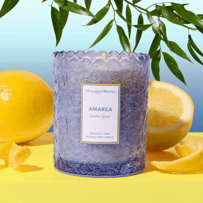 Amarea Sicilian Lemon Natural Candle 8oz Kaia Collection - Vegan America