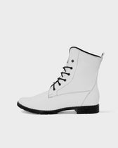 Workers No. 2 White Boots made of Desserto® cactus leather - outlet - Vegan America