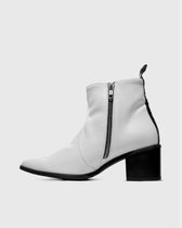 Swan No.1 White Nopal cactus leather boots - Vegan America