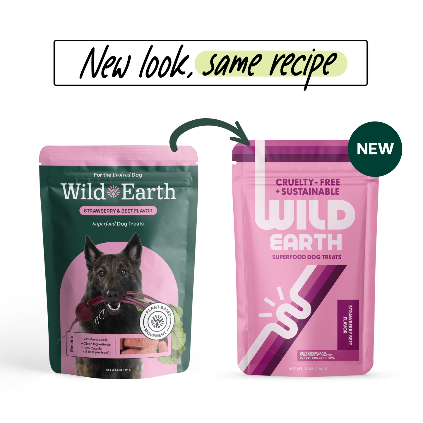 3 Pack - Superfood Dog Treats with Koji (5 oz per bag)