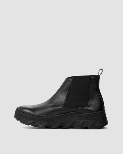 Tiger chelsea black boots - Vegan America