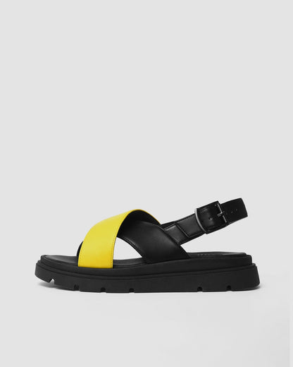 Glare Sandals Lemon made of vegan corn leather - Vegan America