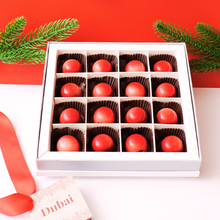 16-Piece Dubai Knafeh Pistachio Chocolate Gift Box - 'Ruby Dunes' Holiday Edition