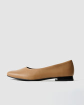 Carmel Diana Pumps beige ballerinas with a square-cut shape - Vegan America