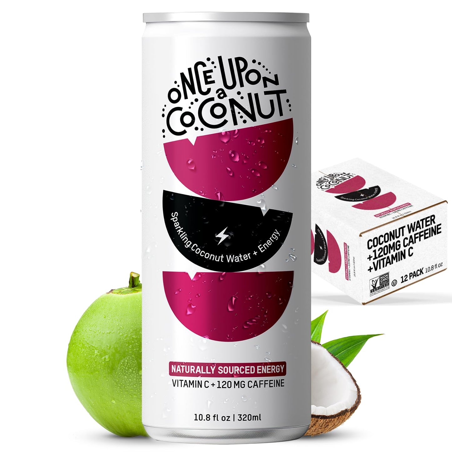 Sparkling Coconut Water + Energy - Vegan America