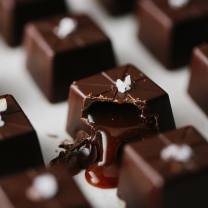 **VEGAN** 25 Piece Sea Salt Caramel Gift Box- Dark Chocolate