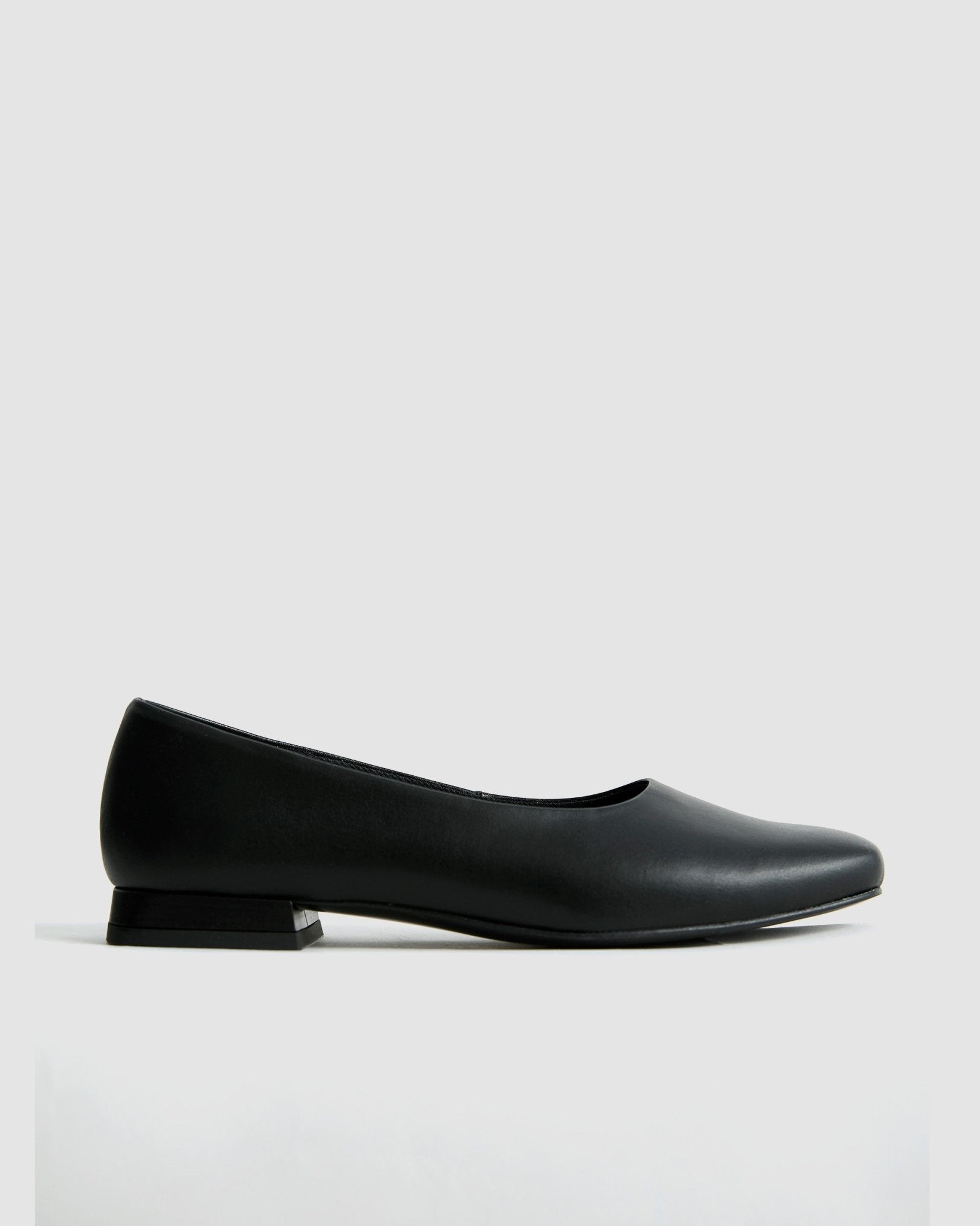 Black Diana Pumps black ballerinas with a square - cut shape - Vegan America