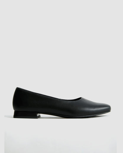 Black Diana Pumps black ballerinas with a square - cut shape - Vegan America