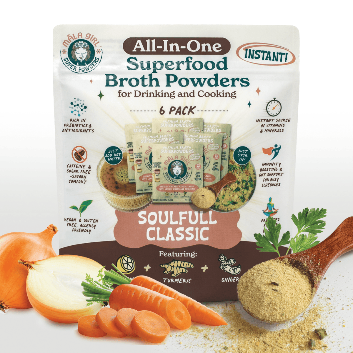 Soulfull Classic Superfood Instant Broth Powder - Vegan America