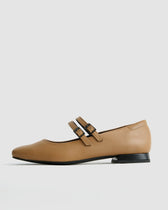 Carmel Mary Jane Pumps beige ballerinas - Vegan America