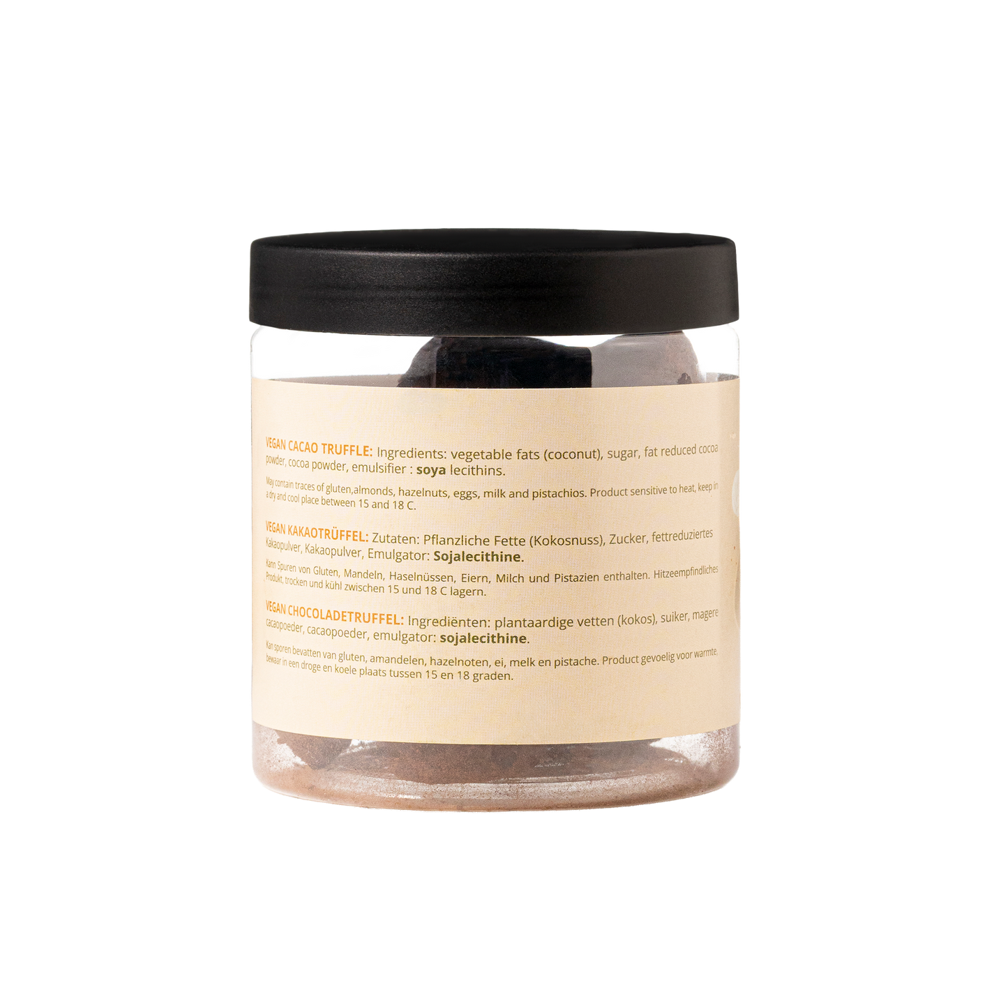 Vegan Chocolate Truffles Gift Jar 130g | Dairy-Free Chocolate