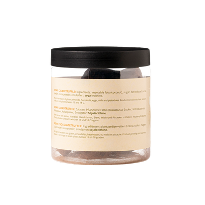 Vegan Chocolate Truffles Gift Jar 130g | Dairy-Free Chocolate